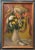 1940s Joseph Raskin, VASE WITH FLOWERS IN THE MIRROR Modernist Oil Painting For Sale - Image 5 of 5