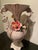 Vintage pair of Capodimonte vases with applied flowers. In perfect condition.
