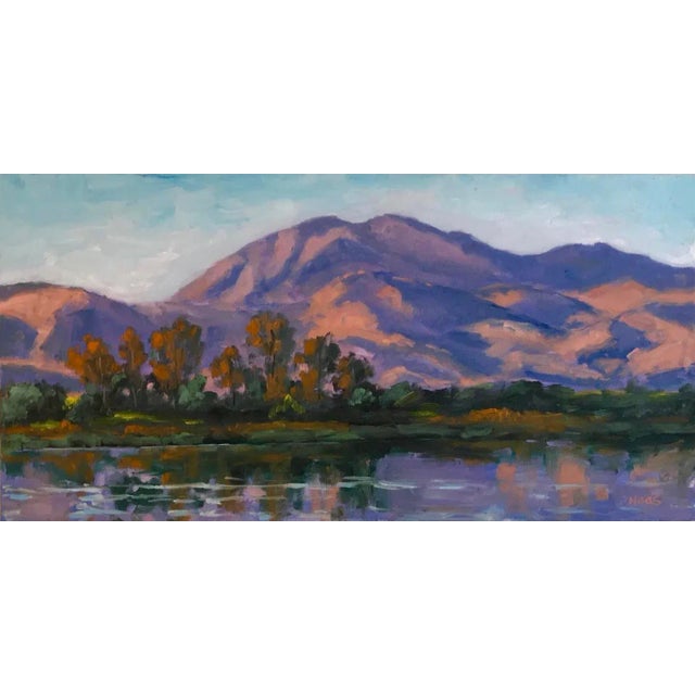 Original Oil Painting Landscape Mount Diablo Morning Light - Unframed For Sale - Image 10 of 12