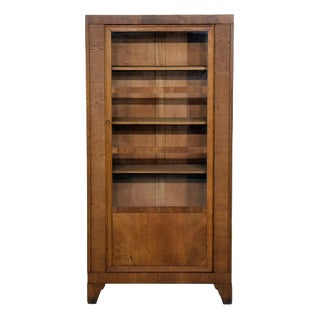 Vintage Art Deco Bookcase in Wood For Sale