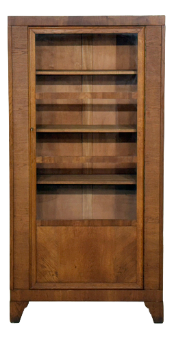 Vintage Art Deco Bookcase in Wood