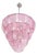 Italian Pink Murano Glass Petals Chandelier by Simoeng for Simoeng For Sale