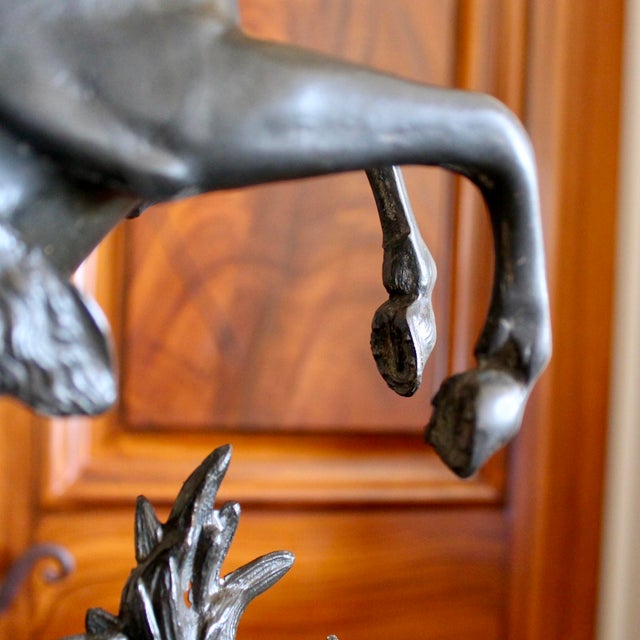 Marly Horse (Cheval De Marly) Sculptural Cast Metal Lamp For Sale - Image 11 of 13