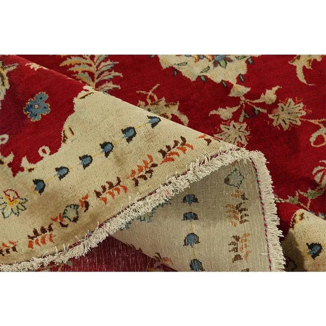 Traditional 1960s Old Persian Kashan Masterpiece Rug 10’8″ X 14’4″ For Sale - Image 3 of 12