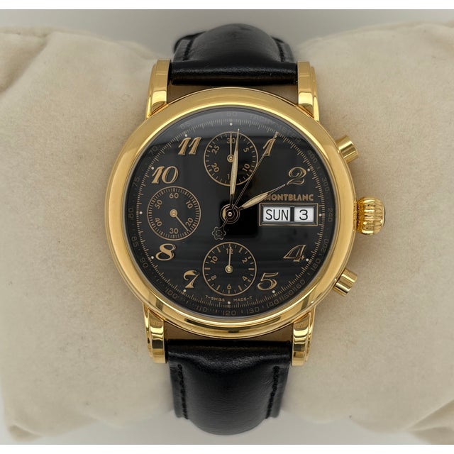 2000 - 2009 Montblanc Meisterstuck Chronograph Watch, Ref.7001 For Sale - Image 5 of 8