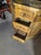 Light Yellow Mid 20th Century Hand-Carved Peacock Corner Cabinet – Boho Indian Style Storage Hutch For Sale - Image 8 of 11