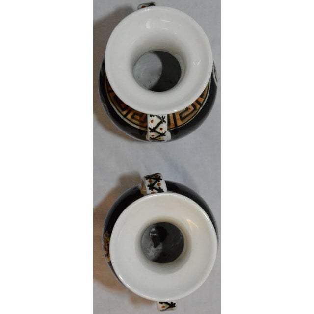 Pair of Neoclassical Vases With Greek Key Details For Sale In Nashville - Image 6 of 9