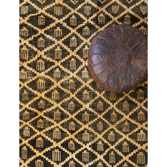 Camel Handmade Atlas Mountain Wool Rug - 12.7 X 5.9 Ft For Sale - Image 8 of 8