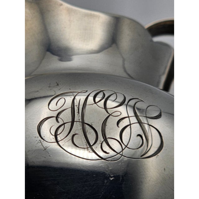 Early 20th Century Bailey Banks & Biddle Sterling Silver Creamer & Sugar Set For Sale - Image 9 of 10