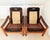 Wood Danish Lounge Chairs in Teak and Leather by Ebbe Gehl & Søren Nissen, 1970s, Set of 2 For Sale - Image 7 of 9