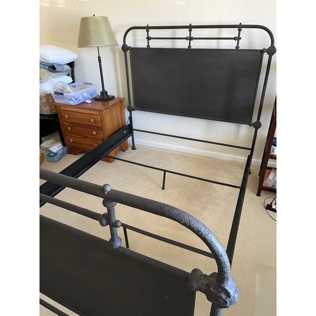 Gorgeous cast iron bed, rare find, extremely sought after Restoration Hardware retired vintage French Academie collection....
