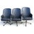 Mid-Century Modern 1 Vintage Midcentury Zographos Alpha Chair Black Leather Bronze Base For Sale - Image 3 of 6