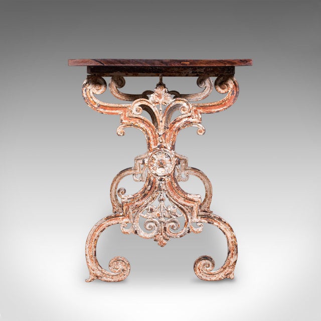 Victorian Antique Orangery Glasshouse Table, English Cast Iron, Garden, Display, Victorian For Sale - Image 3 of 12