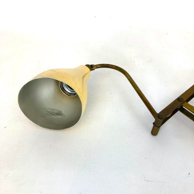 Vintage Italian Brass Wall Light from Stilnovo, 1950s For Sale - Image 10 of 14