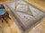 Vintage Turkish Oushak Rug, Hand-Knotted, Geometric Design, Pale Blue, 7' x 10' For Sale In Chicago - Image 6 of 16
