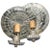 Vintage Colonial Revival Round Mirrored Tole Tin Electrified Sconces - A Pair For Sale - Image 9 of 9