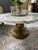 1960s Conmar Italian Hollywood Regency Coffee Table With Carrara Marble Top | Hand-Carved Giltwood Acanthus Pedestal | Made in Italy For Sale - Image 14 of 15