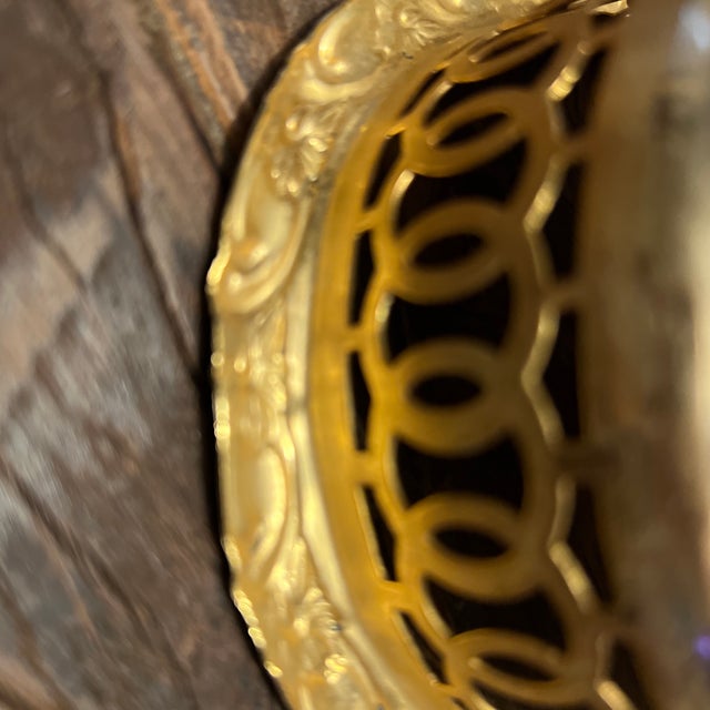 1980s Turkish Hand Hammered Brass Serving Tray For Sale - Image 10 of 12