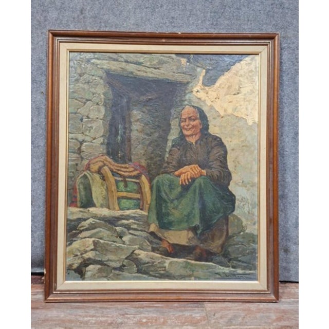 After Giulio Vittini, A Woman, 1890s-1910s, Oil on Canvas For Sale - Image 12 of 12