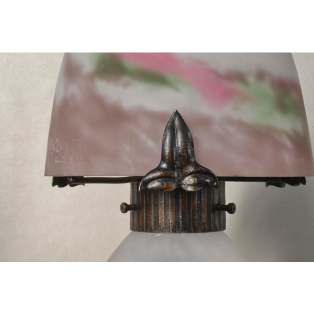 French Art Deco Mushroom Table Lamp by Muller Freres - 1920s France For Sale - Image 9 of 9
