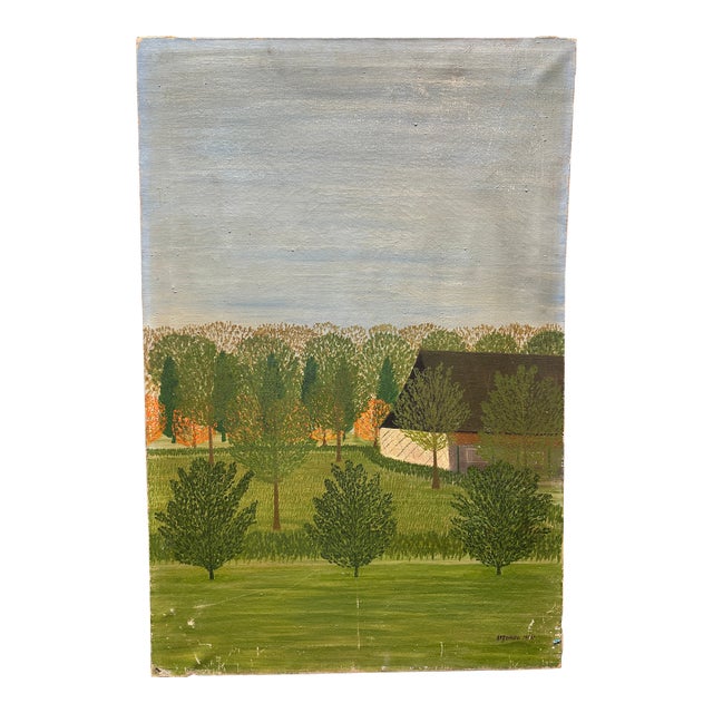 Oil Painting “Tree” 1964 For Sale