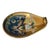 Vintage Bohemian Art Glass Gilded Hand Painted Enamel Floral Trinket Holder For Sale - Image 6 of 6