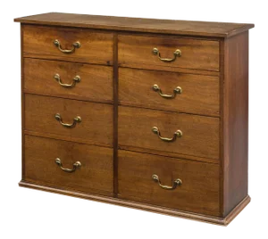 Georgian Eight Drawer Mahogany Gentleman's Chest, Circa 1780