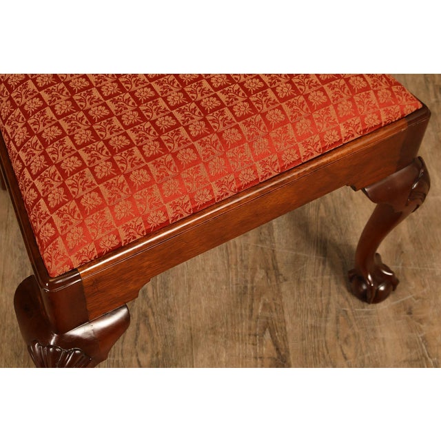 Stickley Chippendale Style Set of Four Mahogany Dining Chairs For Sale - Image 12 of 18