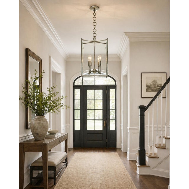 Architectural Mercury pendant lantern designed by Robert A.M. Stern Architects for Remains Lighting, crafted in New York...
