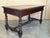 19th Spanish Walnut Desk or Console Table With Two Drawers & Solomonic Legs For Sale - Image 10 of 12
