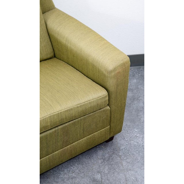 Mid Century Danish Modern Sofa Couch Rosewood Green Wood Vintage Denmark 3 Seat For Sale - Image 12 of 12