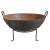 Authentic hand crafted iron Kadai fire bowl or planter. Originally used as Indian cooking basin. Long-lasting multi...