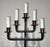 Metal 1940s Pair of 5-arm wrought iron candelabras For Sale - Image 7 of 12