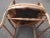 Vintage French Country Low Profile Brown Rush Accent Chair For Sale - Image 12 of 13