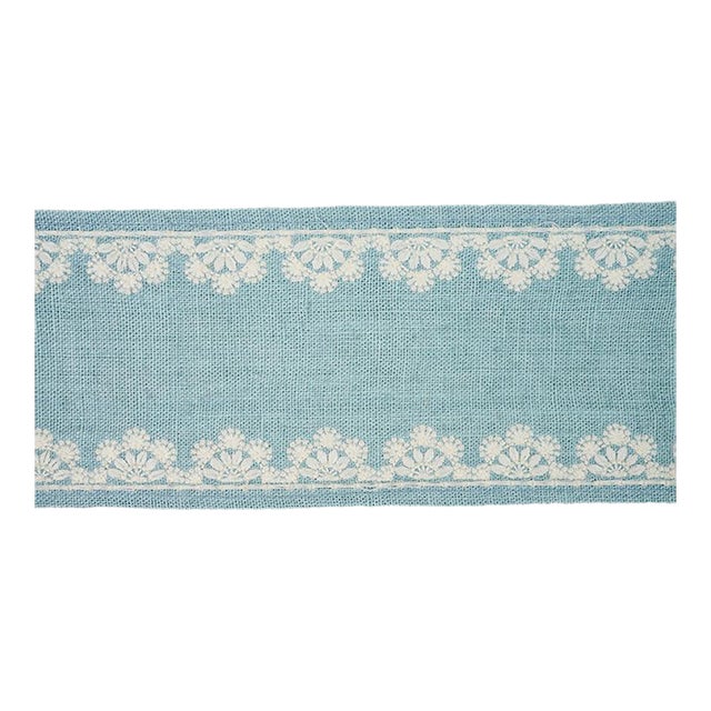 Sample - Schumacher Cecily Tape in Sky For Sale