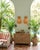 Champagne Pair of Vintage Palm Beach Style Woven Rattan Pineapple Wall Sconces For Sale - Image 8 of 11