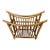 Mid 20th Century Bent Bamboo C&k Importers Magazine Rack For Sale