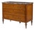 19th-C. French Louis XVI Neoclassical Style Fruitwood Marble Top Chest Commode For Sale