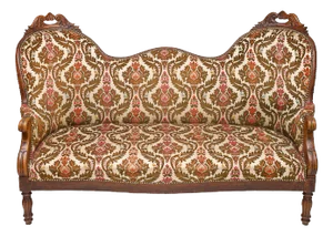 Vintage Walnut Loveseat, 1930
