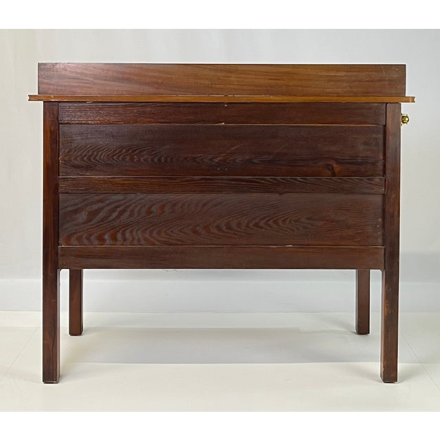 Vintage Regency Style Figured Mahogany Server or Washstand For Sale - Image 6 of 17