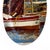 Royal Blue "Le Port De Marseille" Original Custom Painted Plate Installation - Set of 4 For Sale - Image 8 of 16