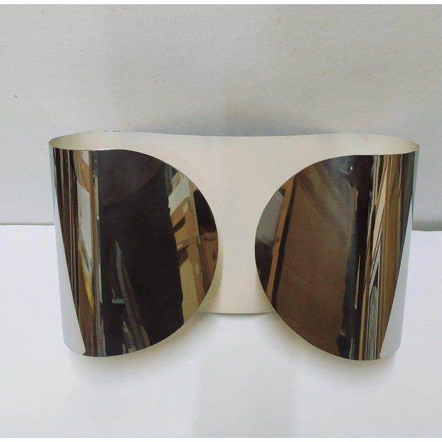 Metal Foglio Wall Light attributed to Afra & Tobia Scarpa for Flos, 1970s For Sale - Image 7 of 7