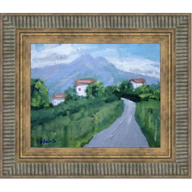 Green Contemporary Impressionist Style Landscape Oil Painting For Sale - Image 8 of 9