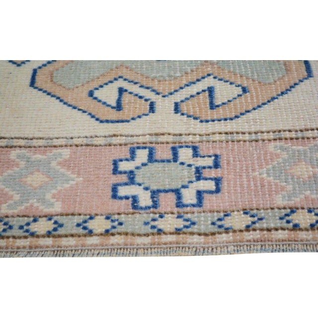 1960s Vintage Turkish Anatolian Knotted Wool Rug, 3'4''x4' For Sale - Image 5 of 5