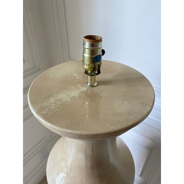1980s Vintage 1980’s Faux Goatskin / Parchment Floor Lamp For Sale - Image 5 of 11