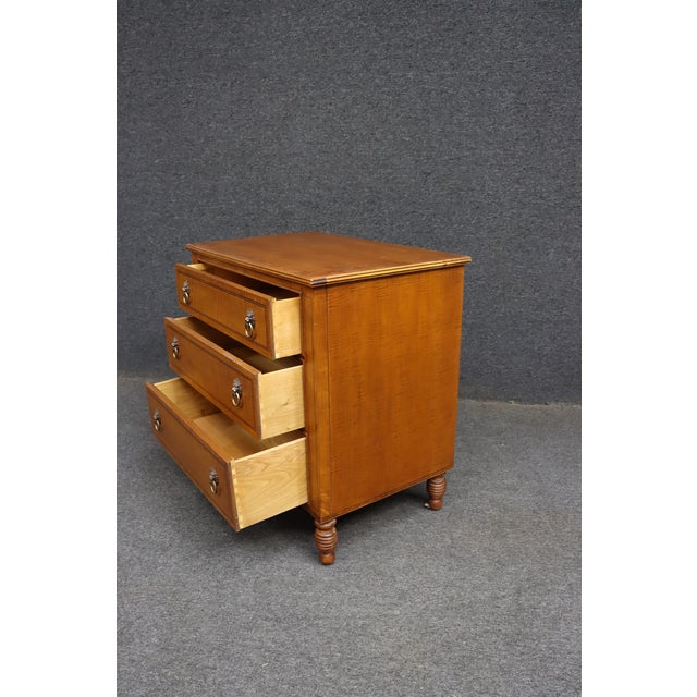 Brown Councill Tiger Maple Chest For Sale - Image 8 of 12