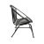 Mid-Century Modern Retro Ring Black Iron Outdoor Chair For Sale - Image 3 of 5