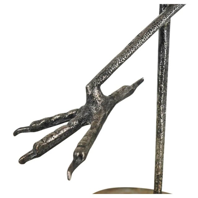 Gabriella Binazzi, Silver Plate, Brass & Large Seashell Flamingo, Signed For Sale - Image 12 of 12