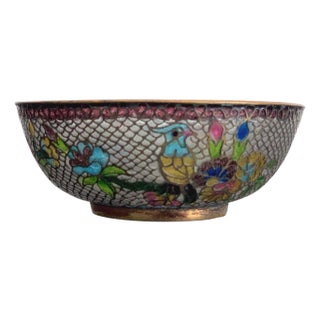 Chinese Plique-a-Jour Bowl For Sale