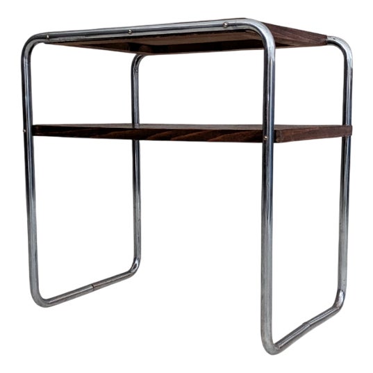 Bauhaus Tubular Steel Side Table by Marcel Breuer for Slezak, 1930s For Sale